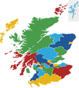 map of Scotland